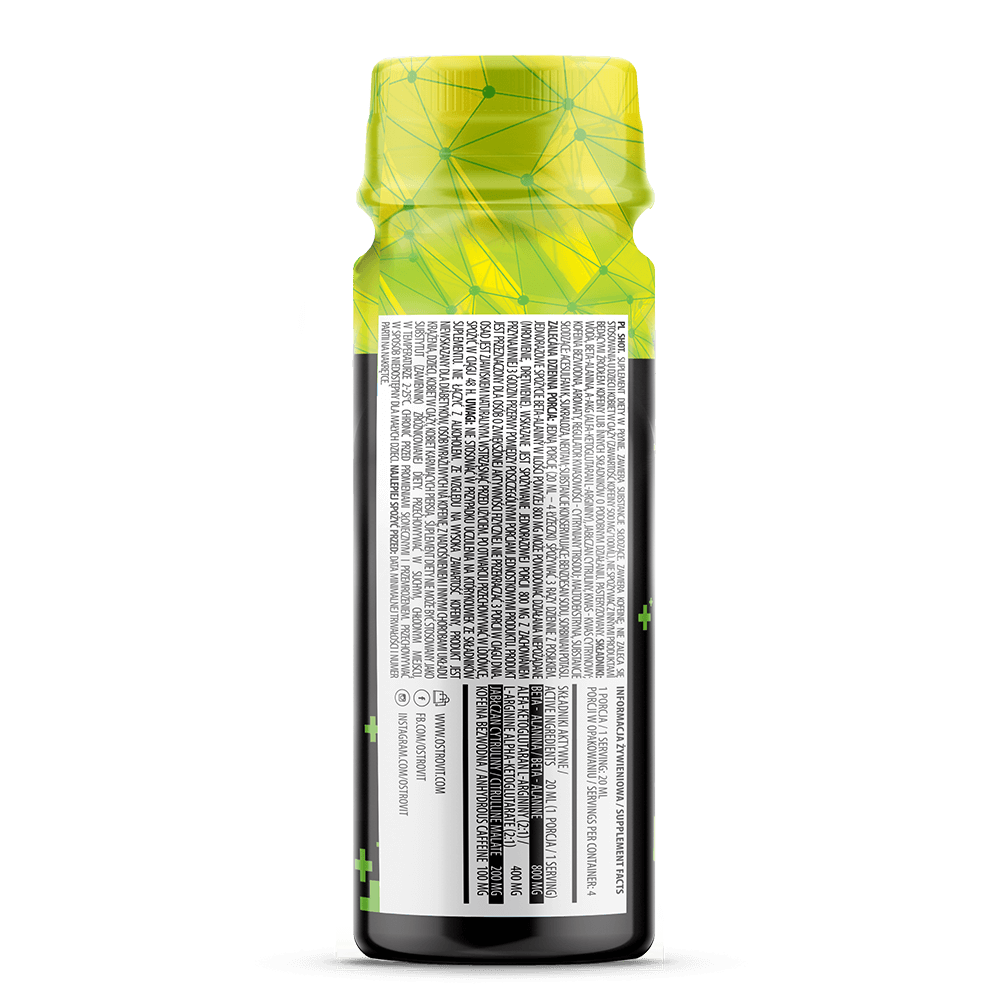 OstroVit Pre Workout Shot 80 ml sudetis