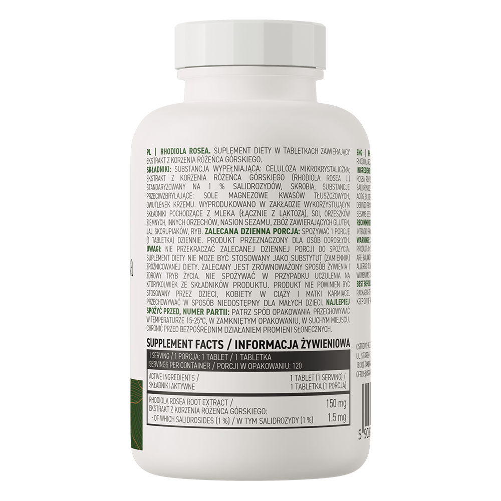 OstroVit Rhodiola Rosea VEGE 120 tablets sudetis pigu