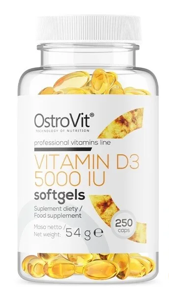 OstroVit VITAMIN D3 5000 softgels 250 caps price promotion cheap