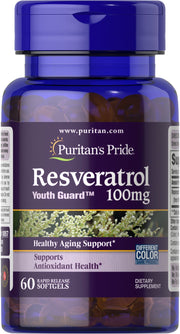 Price of Puritan's Pride Resveratrol 100 mg 60 rapid release softgels