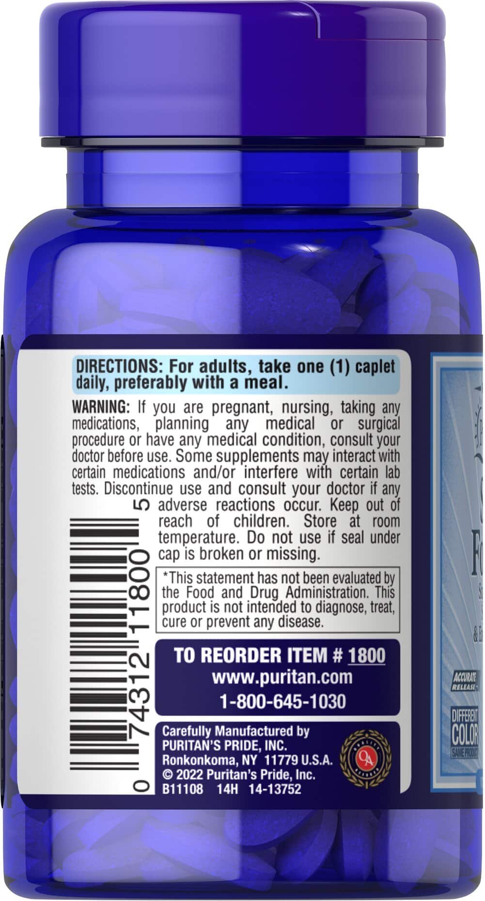 Puritan's Pride Stress Formula - 60 tabs. vartojimas
