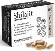 Shapropharma Shilajit L-Ergothioneine 60 vegetarian capsules price