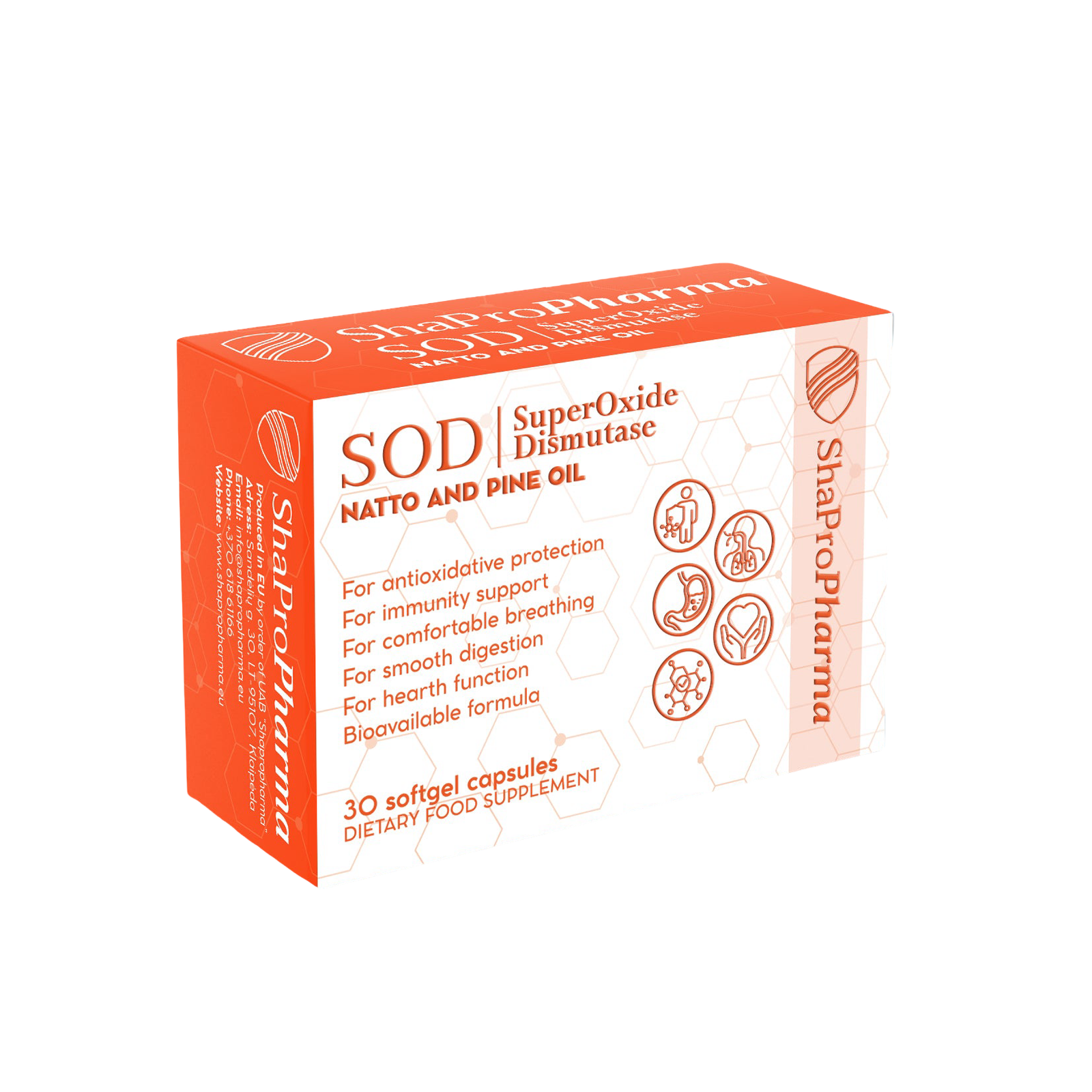 Shapropharma SOD (Superoxide dismutase + Natto + Scots pine) 30 capsules price