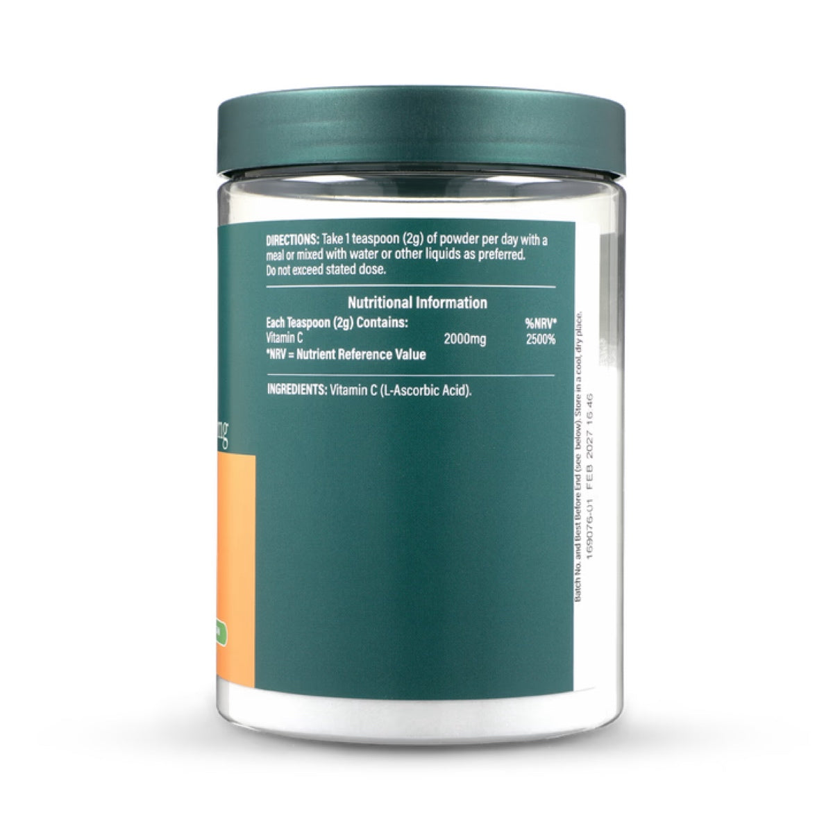 Holland & Barrett didžiausios koncentracijos vitamino C milteliai, 2000mg - 567 grams