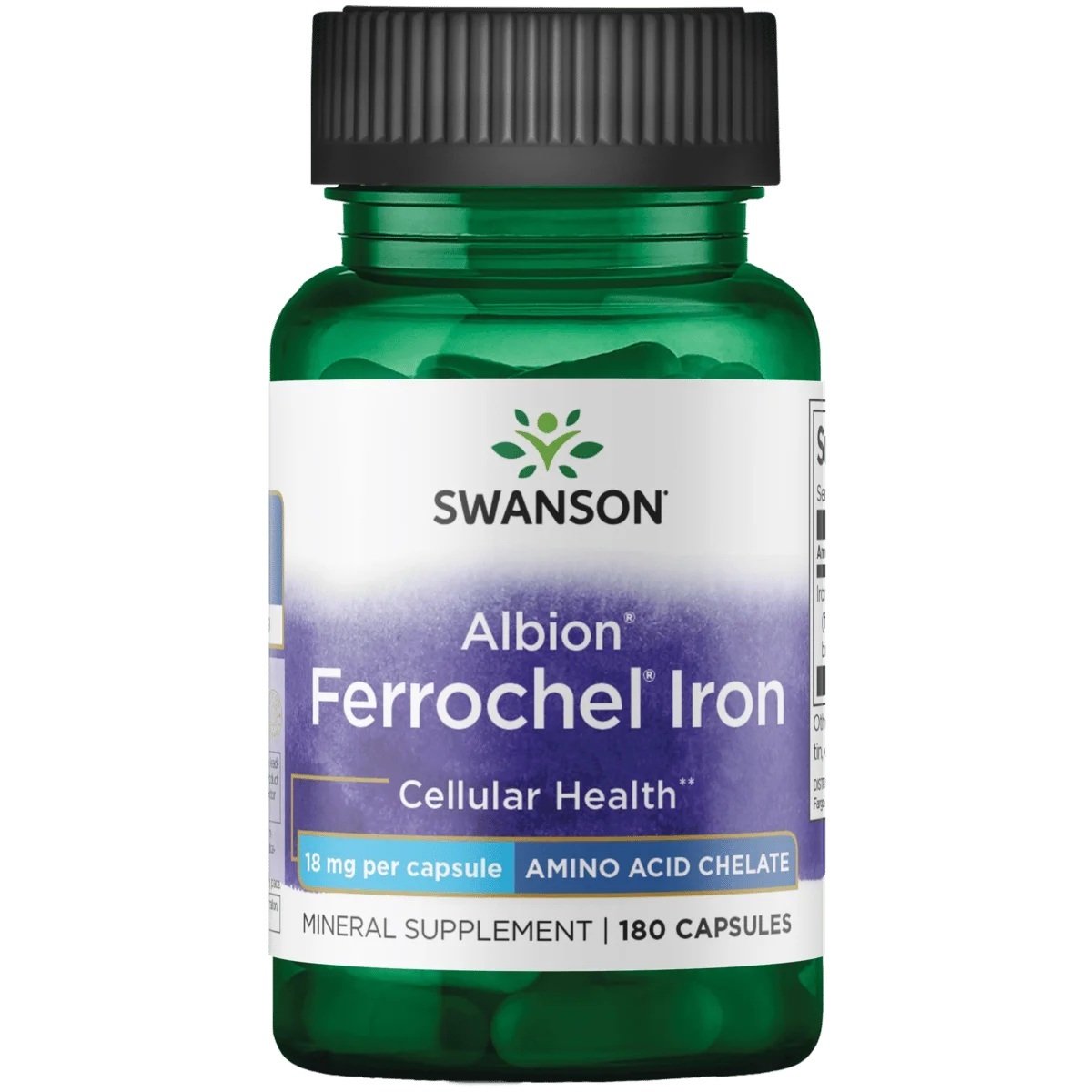 Buy Swanson Albion Chelated Ferrochel Iron 180 caps