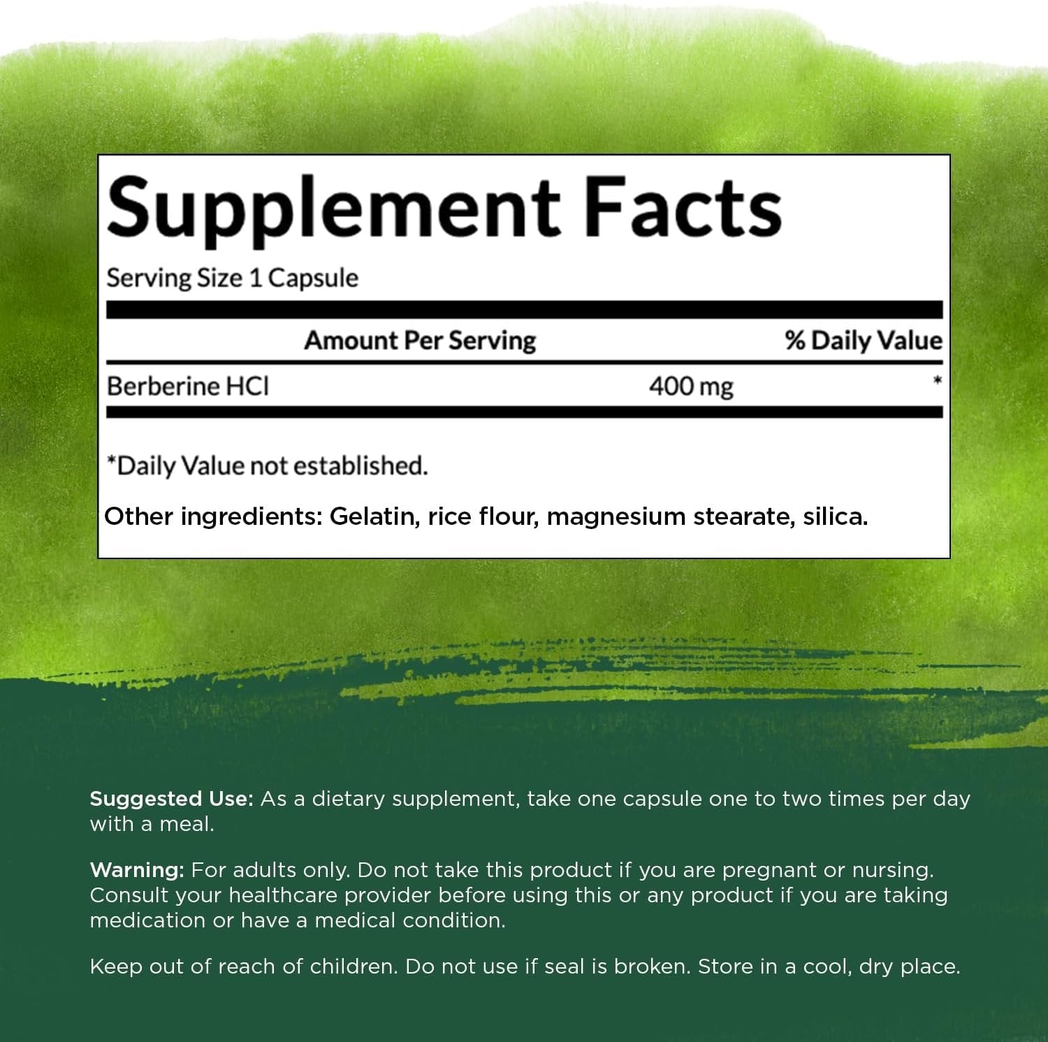 Swanson Berberine, 400mg - 60 caps sudetis