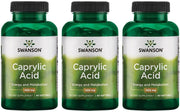 Swanson Caprylic Acid 600 mg 60 Sgels 3 Pack akcija