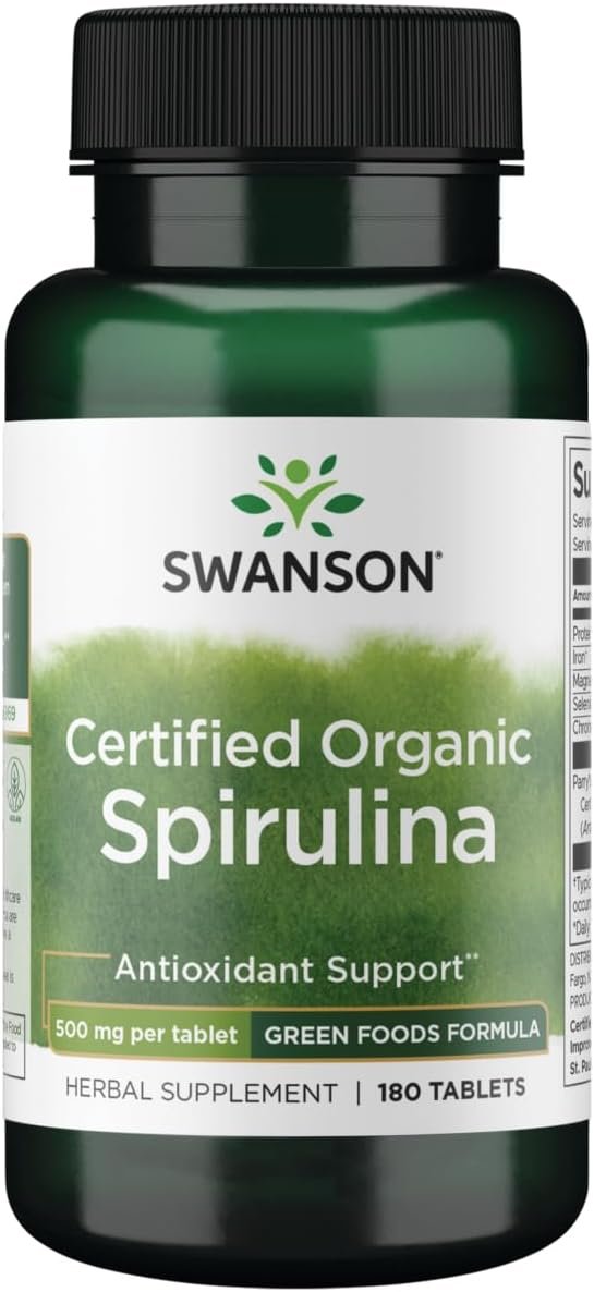 Price of Swanson Certified Organic Spirulina - 180 tablets