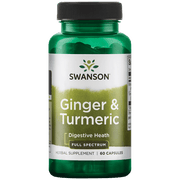 Swanson Ginger & Turmeric 60caps