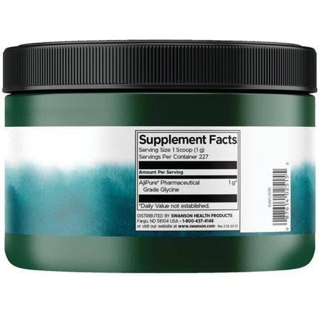Swanson - Glycine Powder, 227g composition