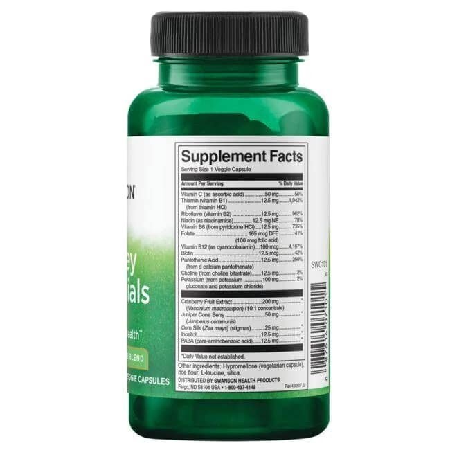 Swanson Kidney Essentials 60 Veg Capsules sudetis bonkute