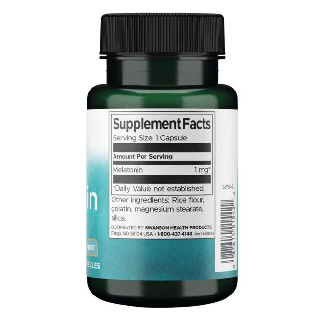 Swanson Melatonin 1 mg 120caps sudetis