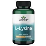 Swanson L-Lizyna L-Lysine Stress Support 500 mg w wolnej formie – 100 kapsułek
