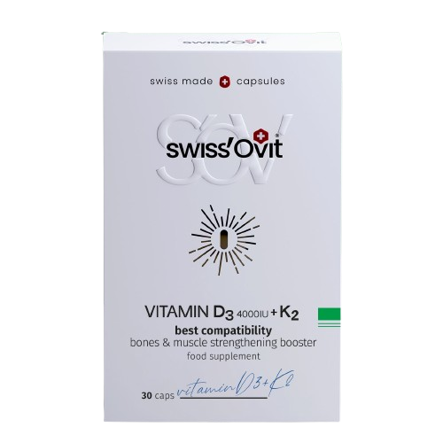 Swiss'Ovit®, Vitamin D3 4000IU + K2, price 30 caps