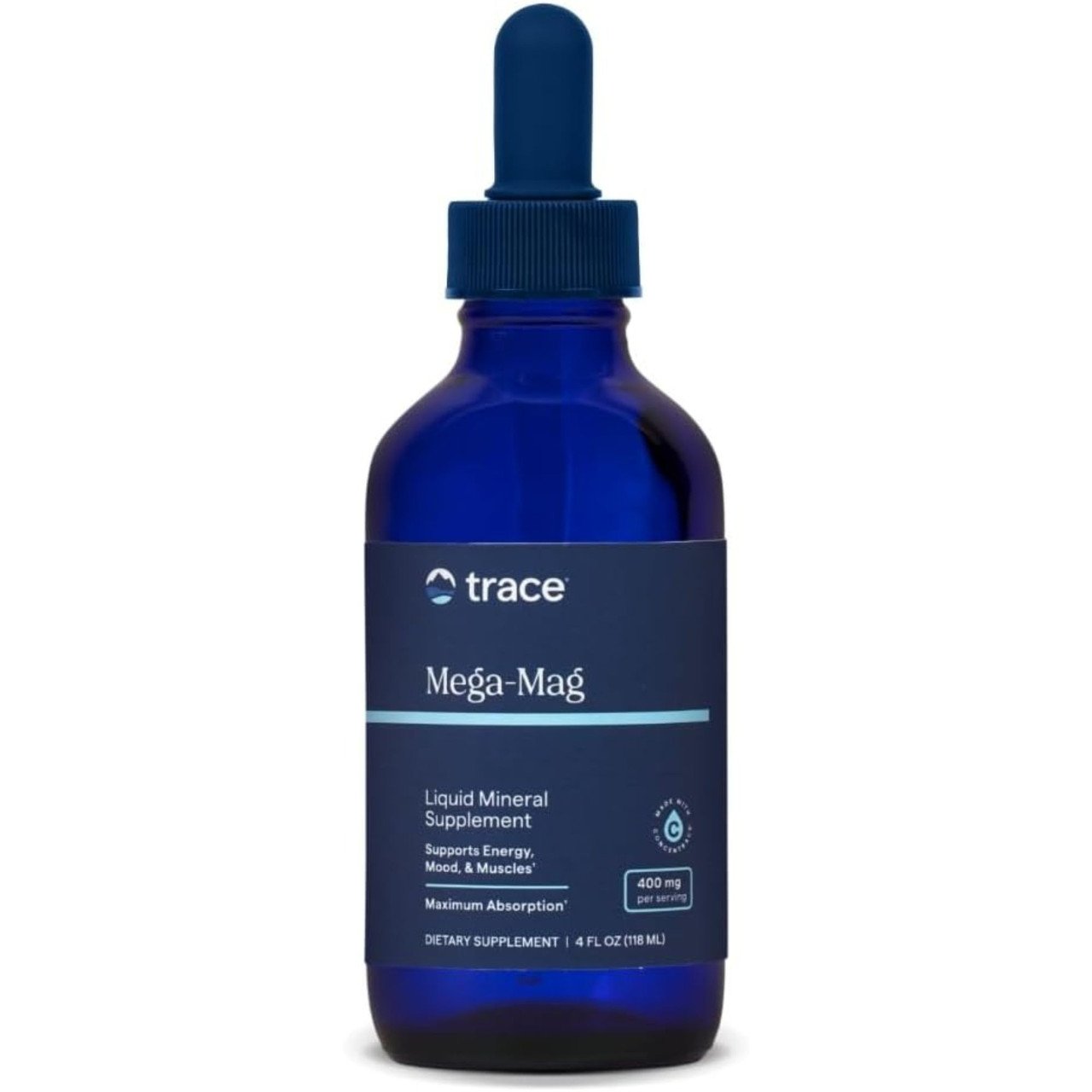 Trace Minerals Mega-Mag, 400mg - 118 ml. the price