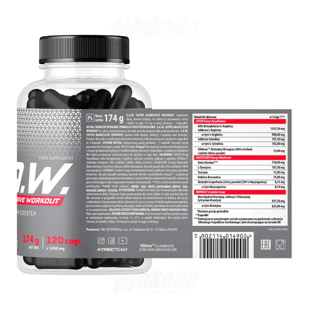 Trec Nutrition SAW 120 capsules price list