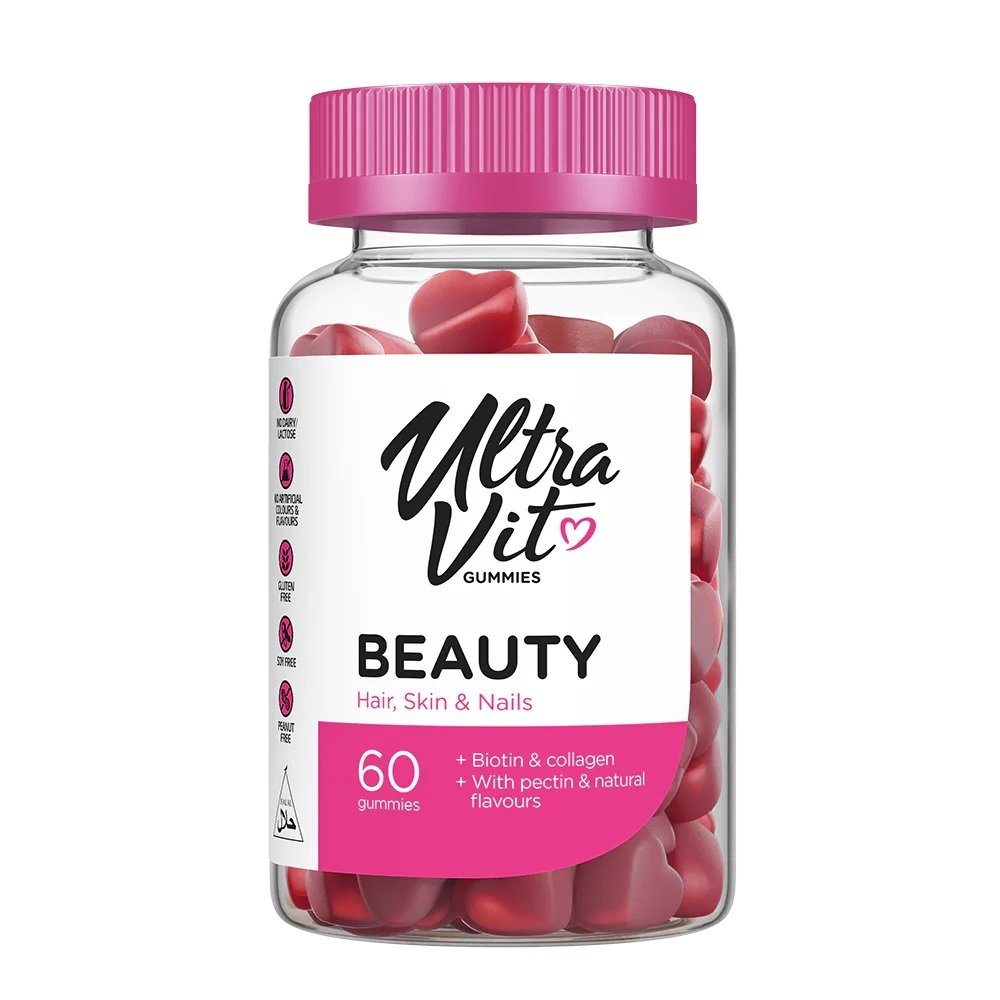 UltraVit Gummies Beauty 60 gummies kaina