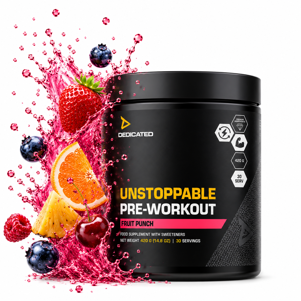 Dedicated UNSTOPPABLE™ przedtreningówka – 420 g