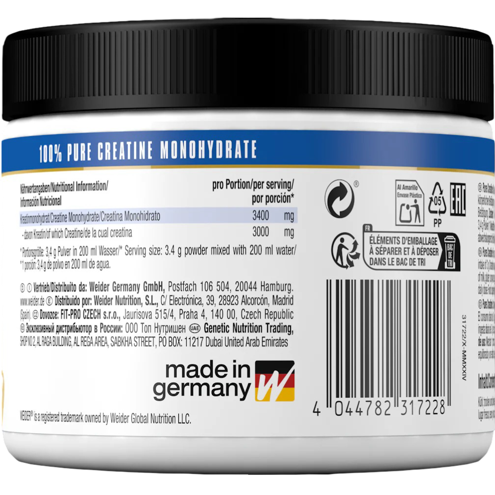 Weider Pure Creatine Creapure® – 250 g
