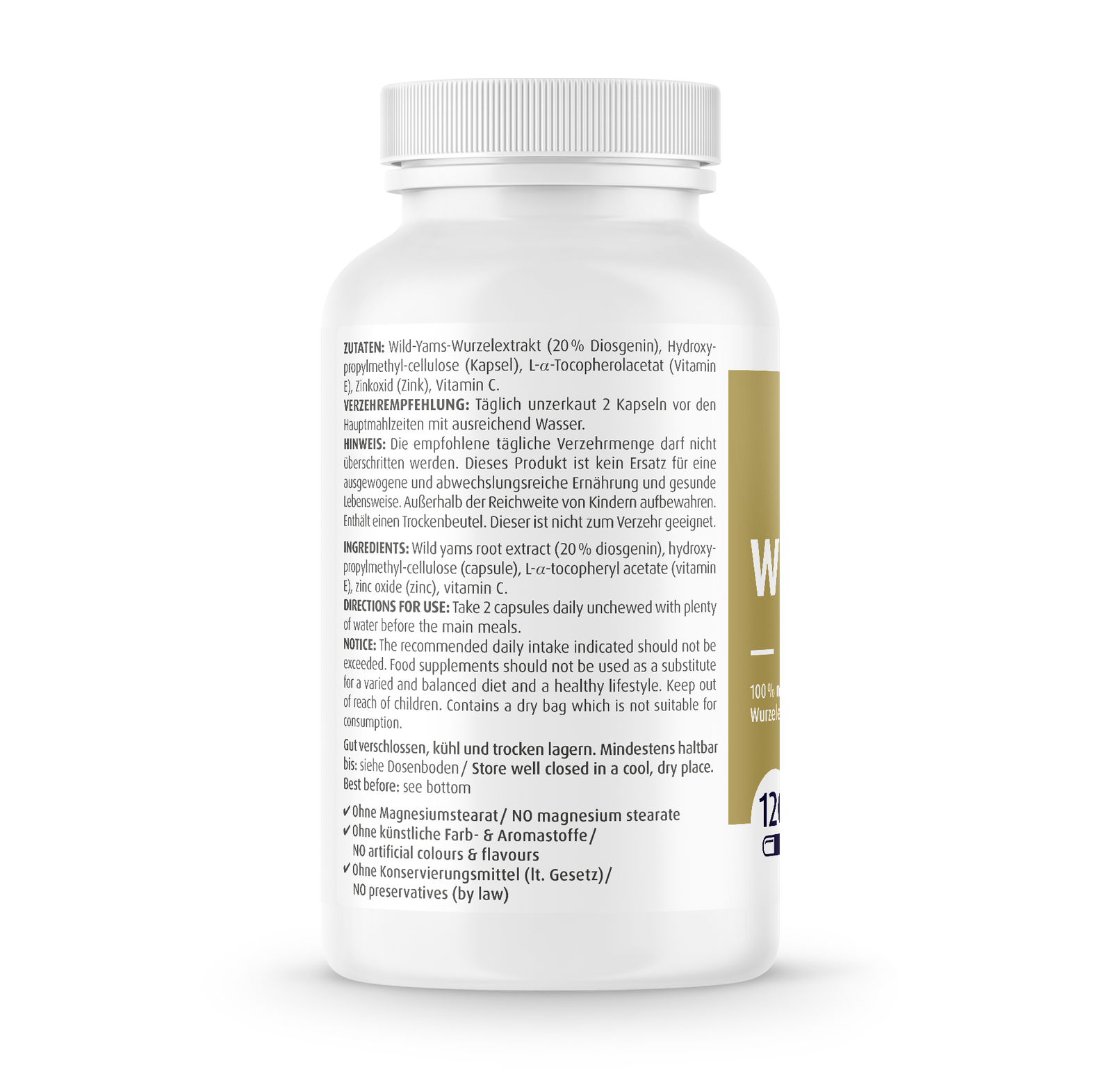 Use of Zein Pharma Wild Yams Plus, 500mg - 120 caps