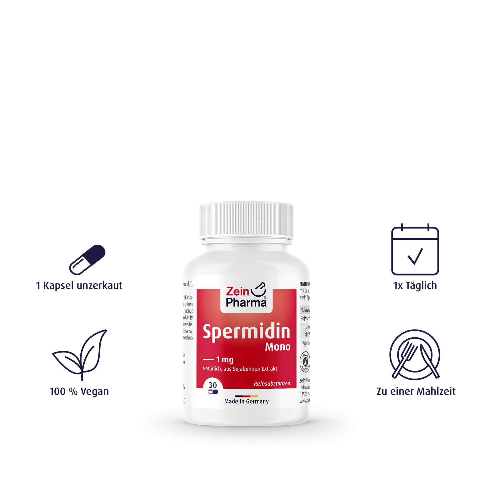 Zein PharmaSpermidin Mono Capsules 1 mg 30 caps naudos