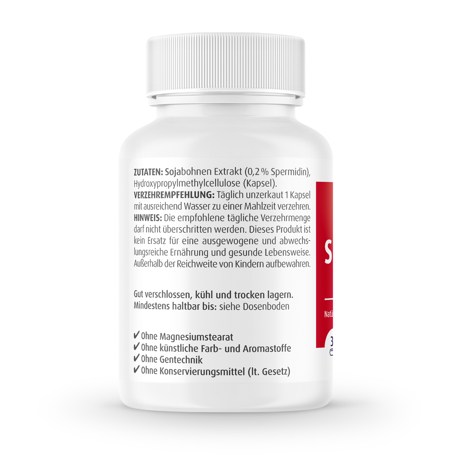 Zein PharmaSpermidin Mono Capsules 1 mg 30 caps vartojimas